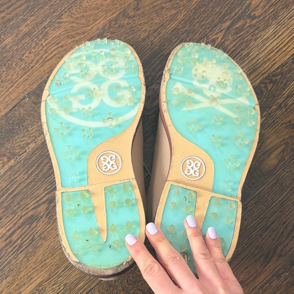 Men's GFore Tan Leather Shoes - Picture 3 of 3